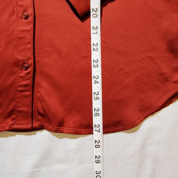 French Connection Women's Small Long Sleeve Burgundy Blouse NWT - Picture 5 of 9